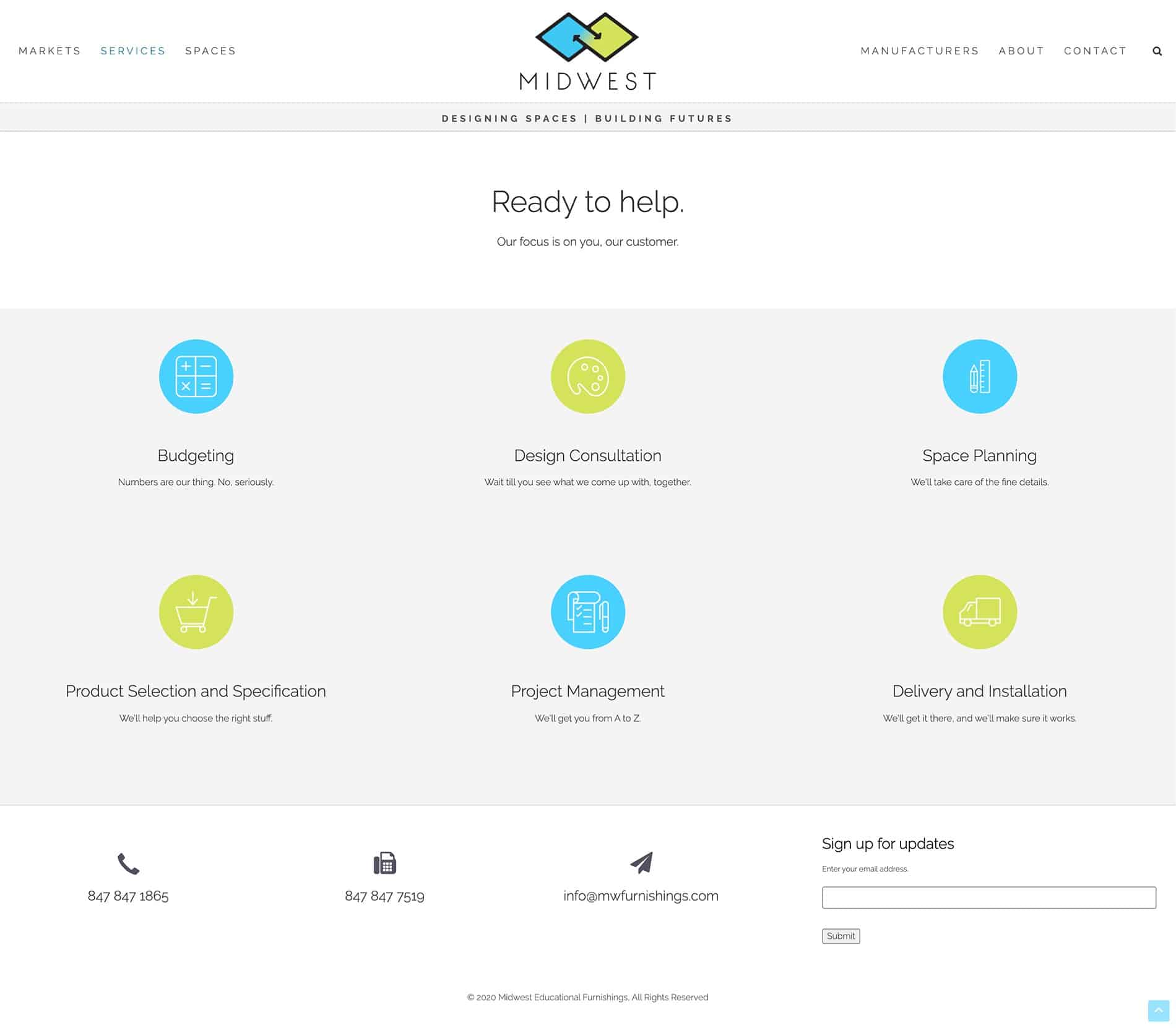 Services page.