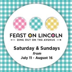 Brand marketing for Feast on Lincoln, a socially distant outdoor dining program in Lincoln Park