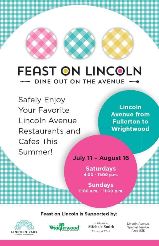 Poster for Shop Windows to promote Feast On Lincoln event