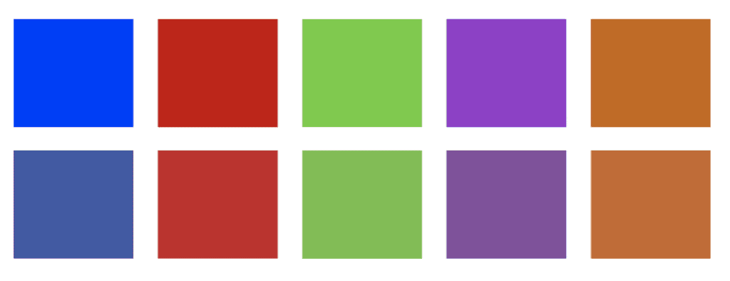 Color matching across mediums.
