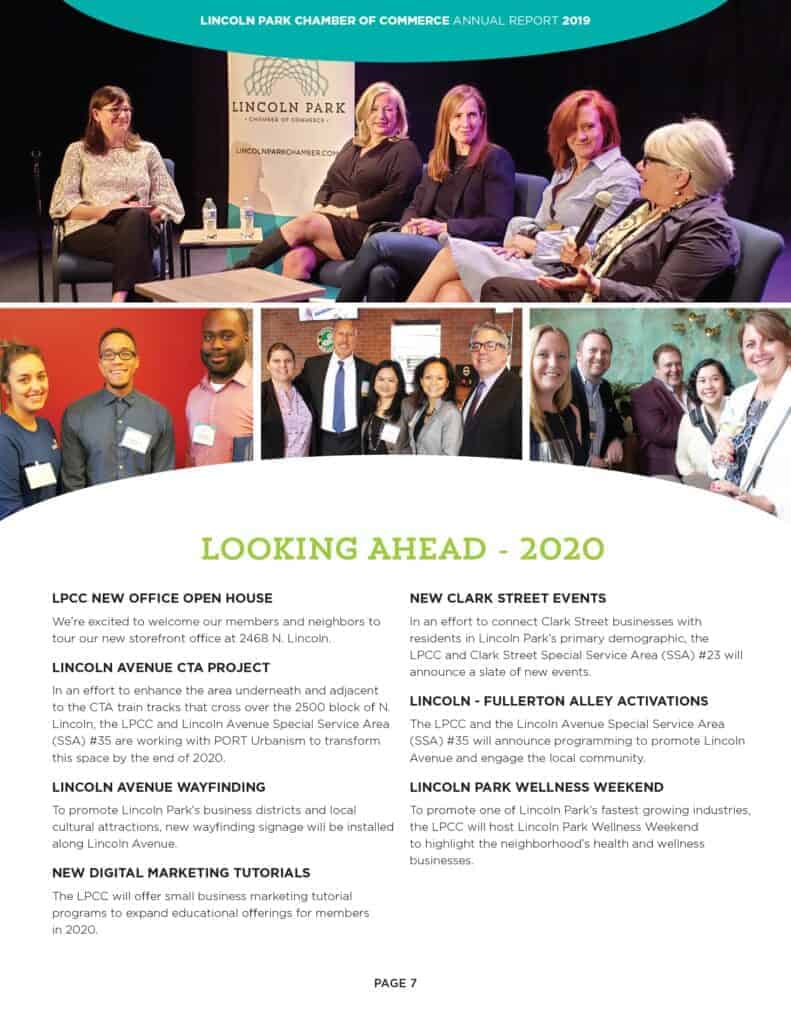 Looking Ahead page describing plans for future initiaitives.