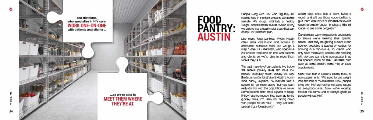 Food pantry services.