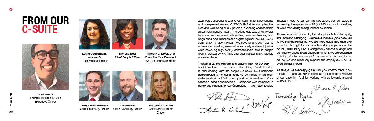 C-suite leadership.