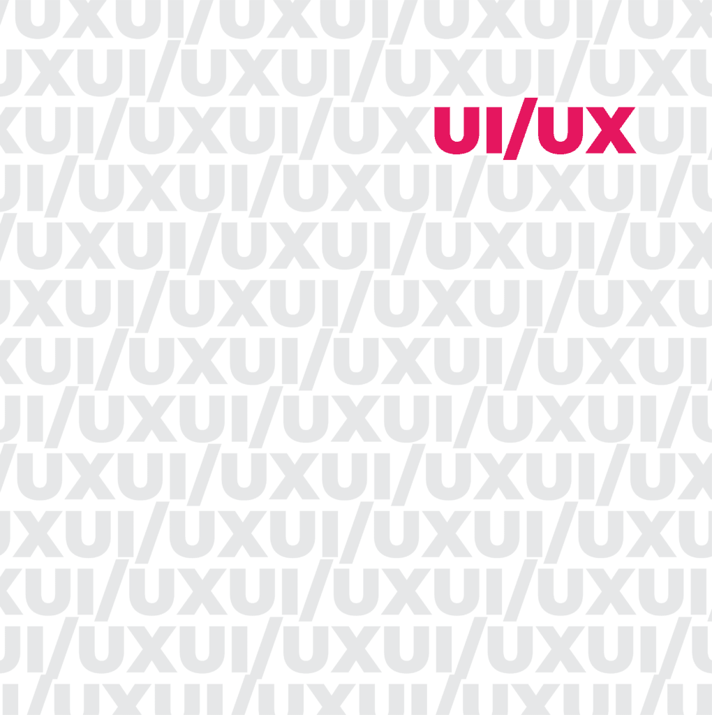 Repeating pattern using the phrase, UI/UX.