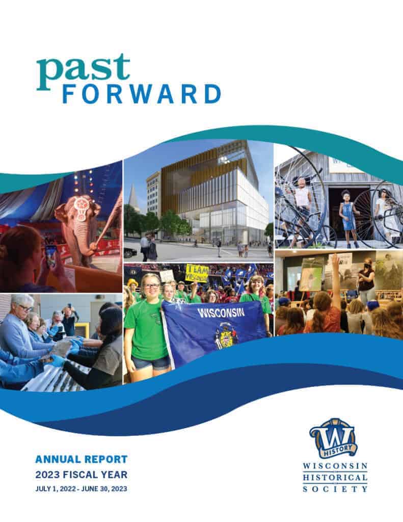 2023 Annual Report, "Past Forward", cover page.