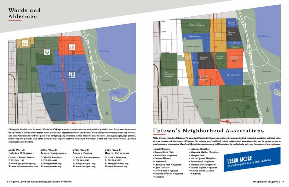 Wards, associations, and aldermanic maps.