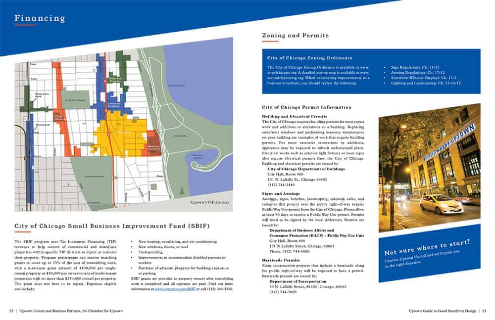 Chicago small business funds and zoning and permit information.