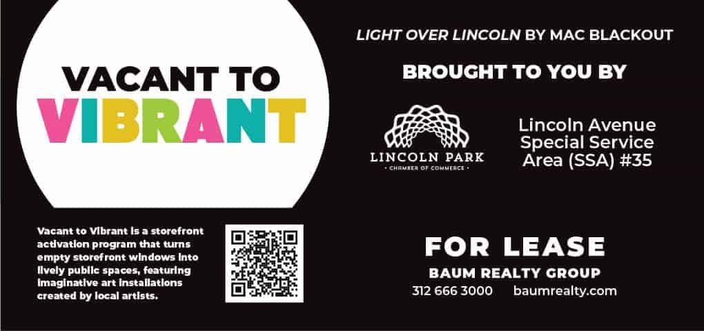 Additional signage for Vacant to Vibrant program.