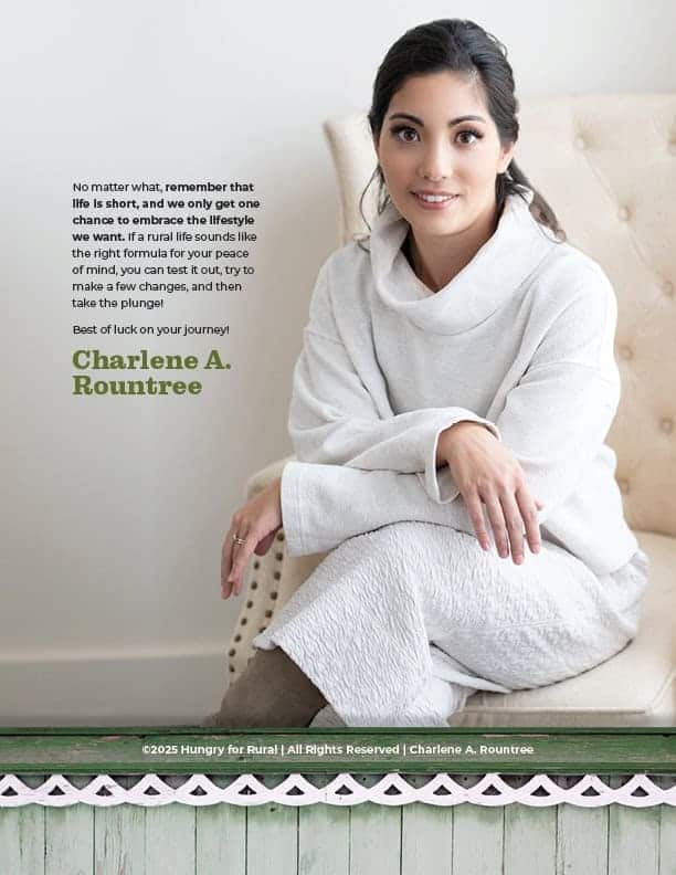 Closing page, large portrait of the author with a quote, decorative border and footer details.