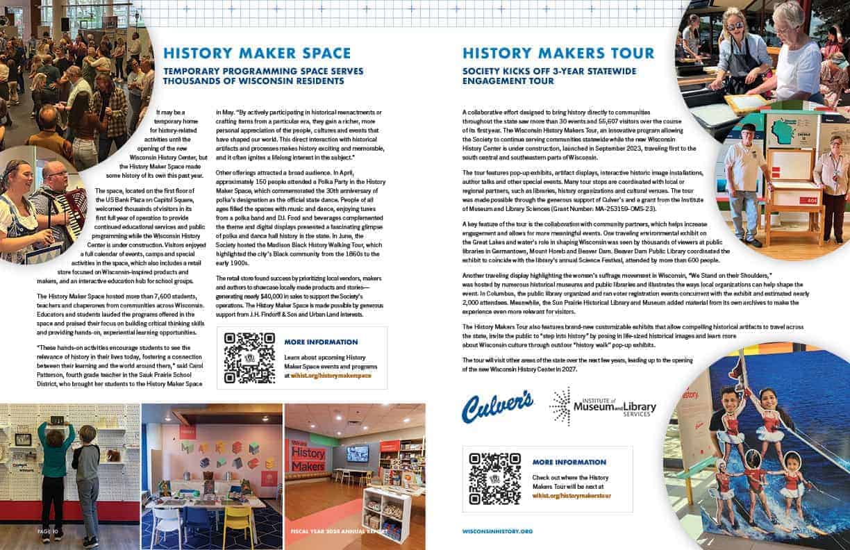 History Makers Space and History Makers Tour, photos and story about this learning initiative at the museum.