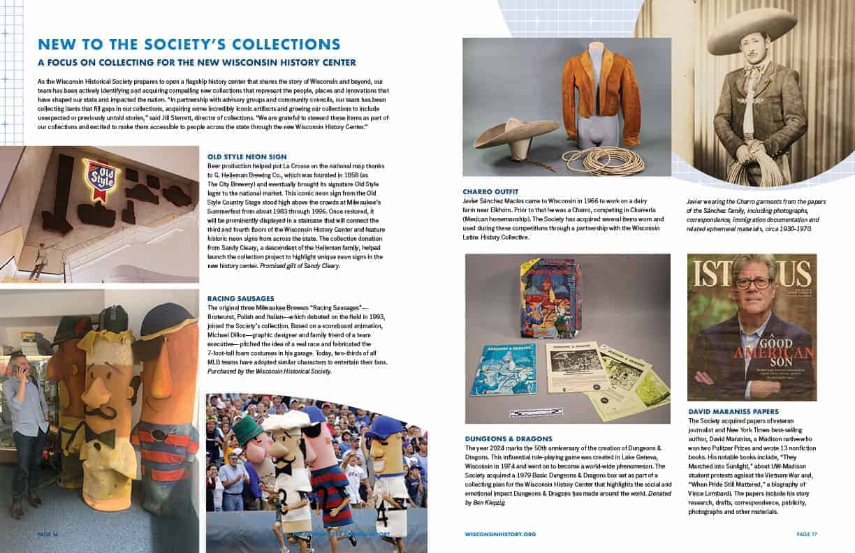 New to the Society's Collections - a listing and photos of new additions to the collection.