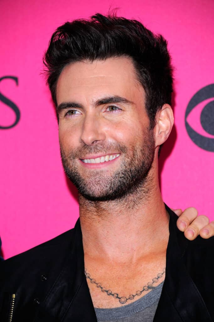 Adam Levine medium stubble