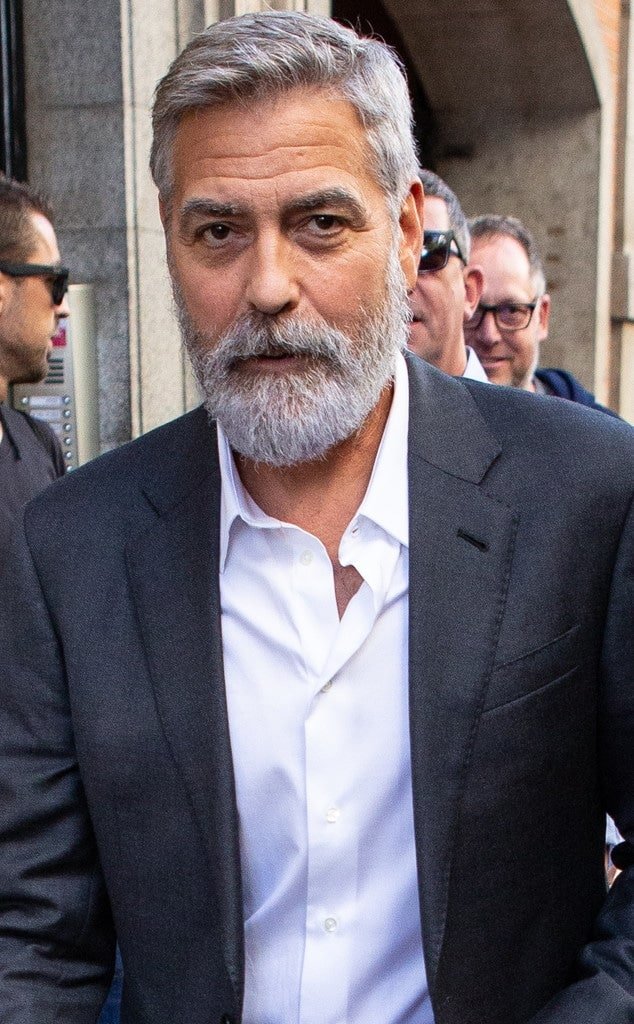 George Clooney Grey Beard