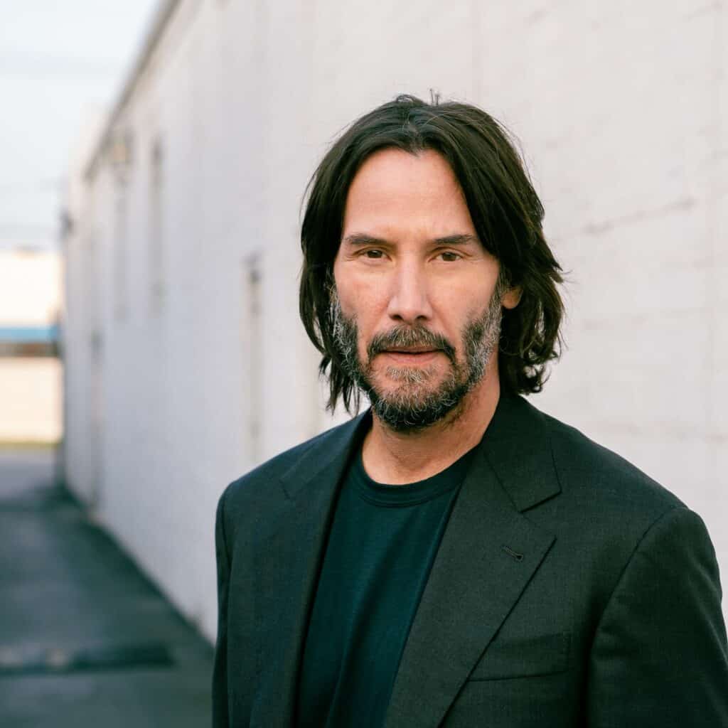 Keanu Reeves Patchy Beard