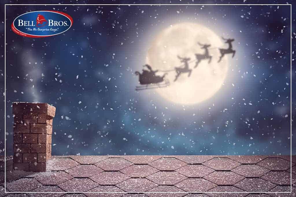 Decorate home for Santa (stockings on fireplace)