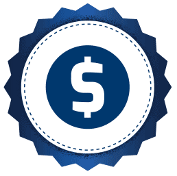 A white circular badge with a blue border displays a bold white dollar sign at its center, symbolizing Bell Brothers’ trusted No Surprise Guarantee. This badge reflects our commitment to upfront pricing, background-checked technicians, and our strong reputation for dependable service throughout Northern California communities.
