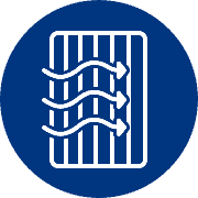 White filter icon with three arrows symbolizing clean and efficient air or fluid filtration, set against a dark blue circular background. Trust Bell Brothers—serving Northern California communities with our No Surprise Guarantee, fully background-checked technicians, and clear upfront pricing. Experience the reliable service we're known for!.
