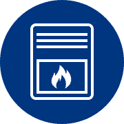 Icon symbolizing trusted local news: A white newspaper featuring three lines of text and a flame image, set against a blue circular background. Represents Bell Brothers’ strong reputation throughout Northern California for background-checked technicians, upfront pricing, and our No Surprise Guarantee—delivering friendly, professional service you can rely on.