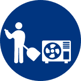 clear debris for summer ac maintenance