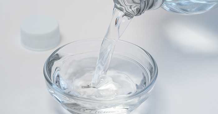 Vinegar is a great way to clean a showerhead.