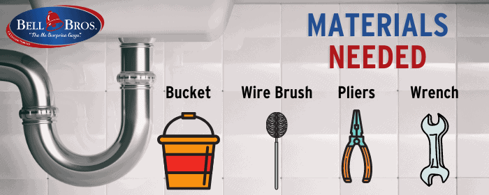 Materials Needed to Clean a Sink P-Trap.