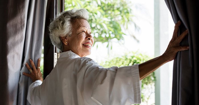 Leaving the curtains open is a great way to Reduce Heating Bills this Winter.