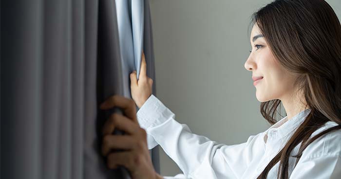 Blackout curtains are a great way to help lower your AC bill