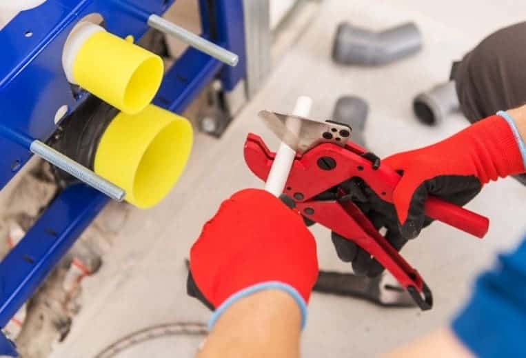 Cut PEX piping