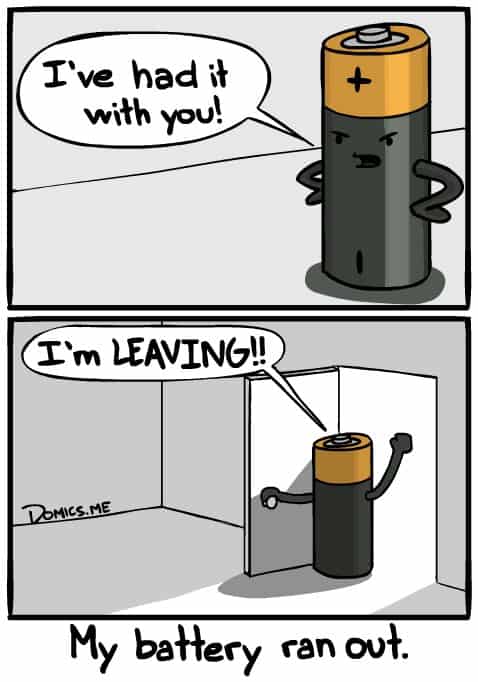 battery draining meme