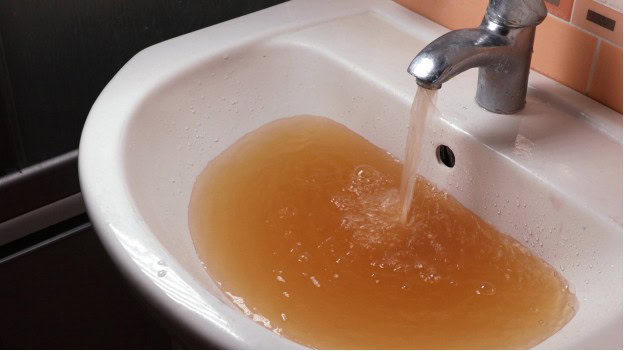 rusty water