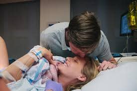 Chicago birth photography - newborn and parents