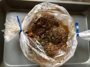 mięsa z łopatki upieczone