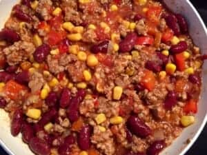 Zmielona wołowina z dodatkiem fasoli