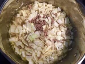 Kapusta pokrojona w kostki