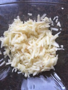 Jabłko starte na tarce