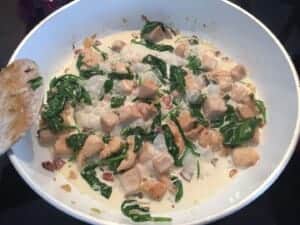 Filet z kurczaka ze szpinakiem