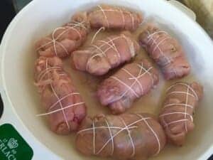 Zwinięte filety z kurczaka