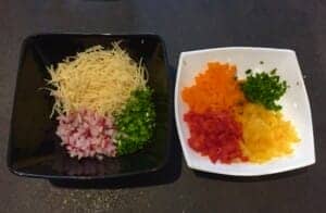 Składniki do jajek faszerowanych