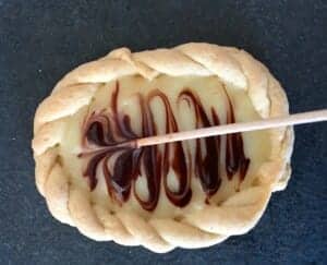 Marmurkowy czekoladowy wzór na Mazurkach