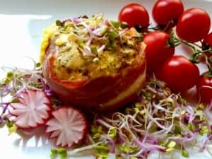 Jaja zapiekane w wędzonym boczku