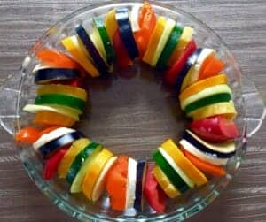 Pokrojone sładniki ułożone w naczyniu