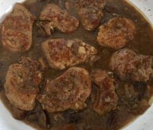 Polędwiczki w sosie na patelni