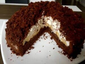 Kopiec kreta z widocznym wnętrzem