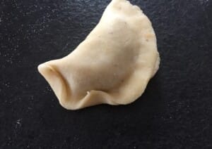 Pieczone pierogi z grzybami