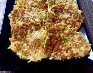 Cukina na słono Placuszki podane na słono