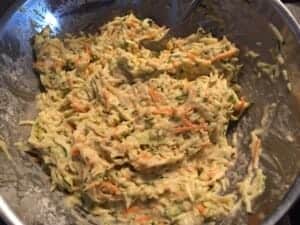 Masa z cukini, galarepy jajka i mąki