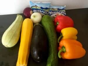 Zapiekanka warzywna składniki