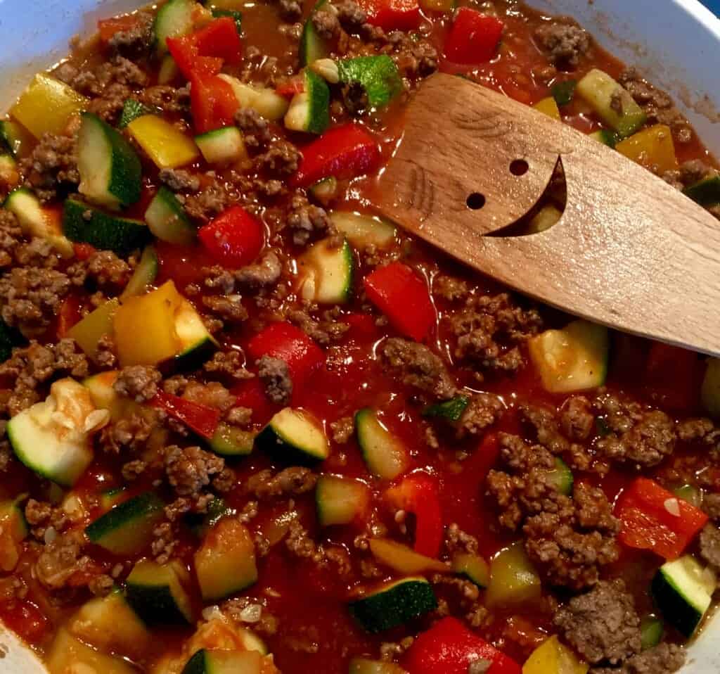 Leczo z mięsem mielonym