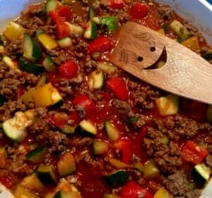 Leczo z mięsem mielonym