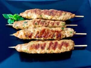 Mielone mięso grilowane, szaszłyki